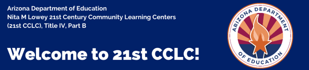 21st CCLC Welcome Banner