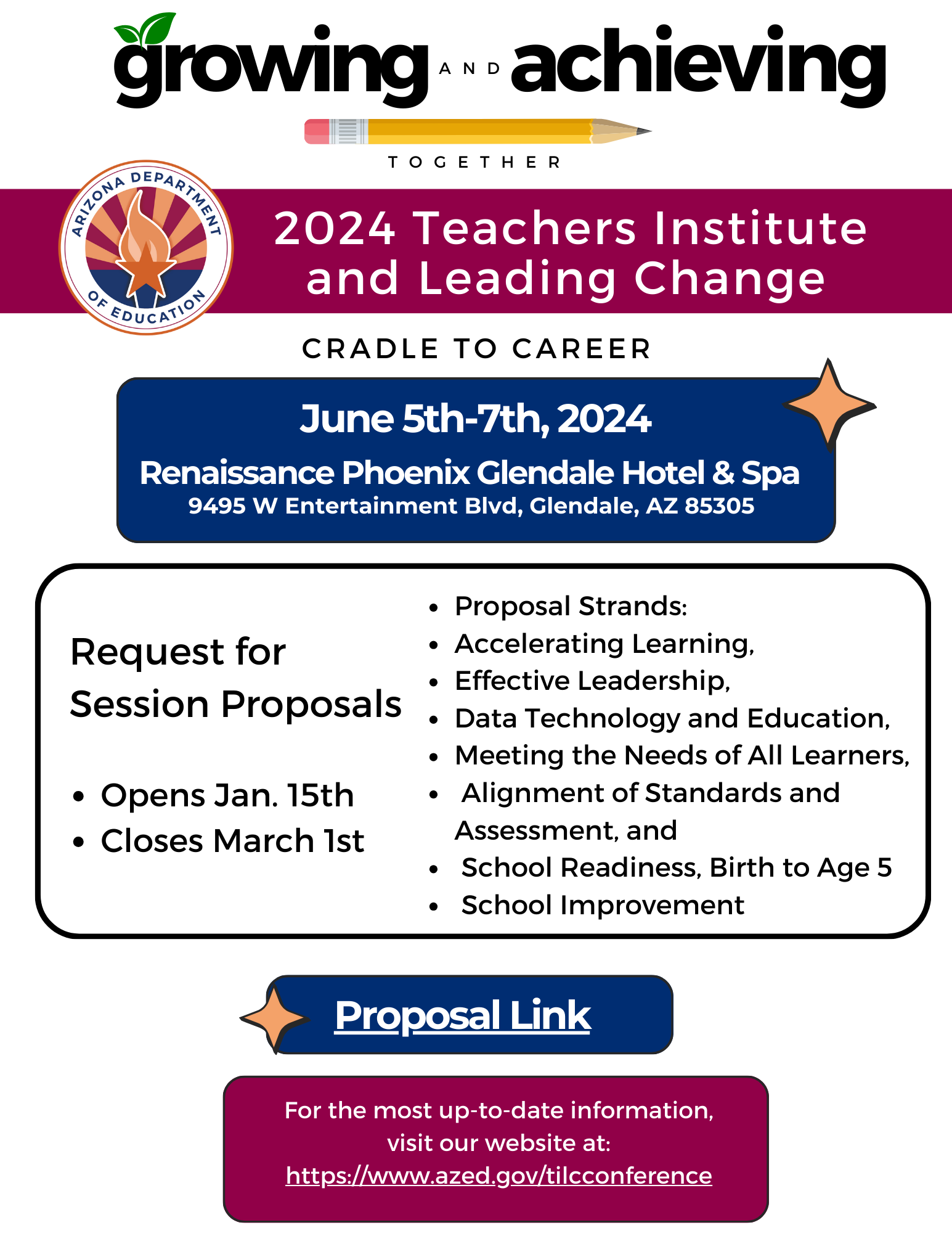 Call for Proposals Teachers' Institute and Leading Change image