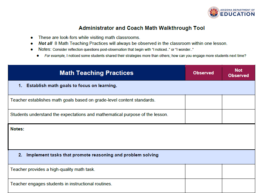 Administrator Coach Math Tool image