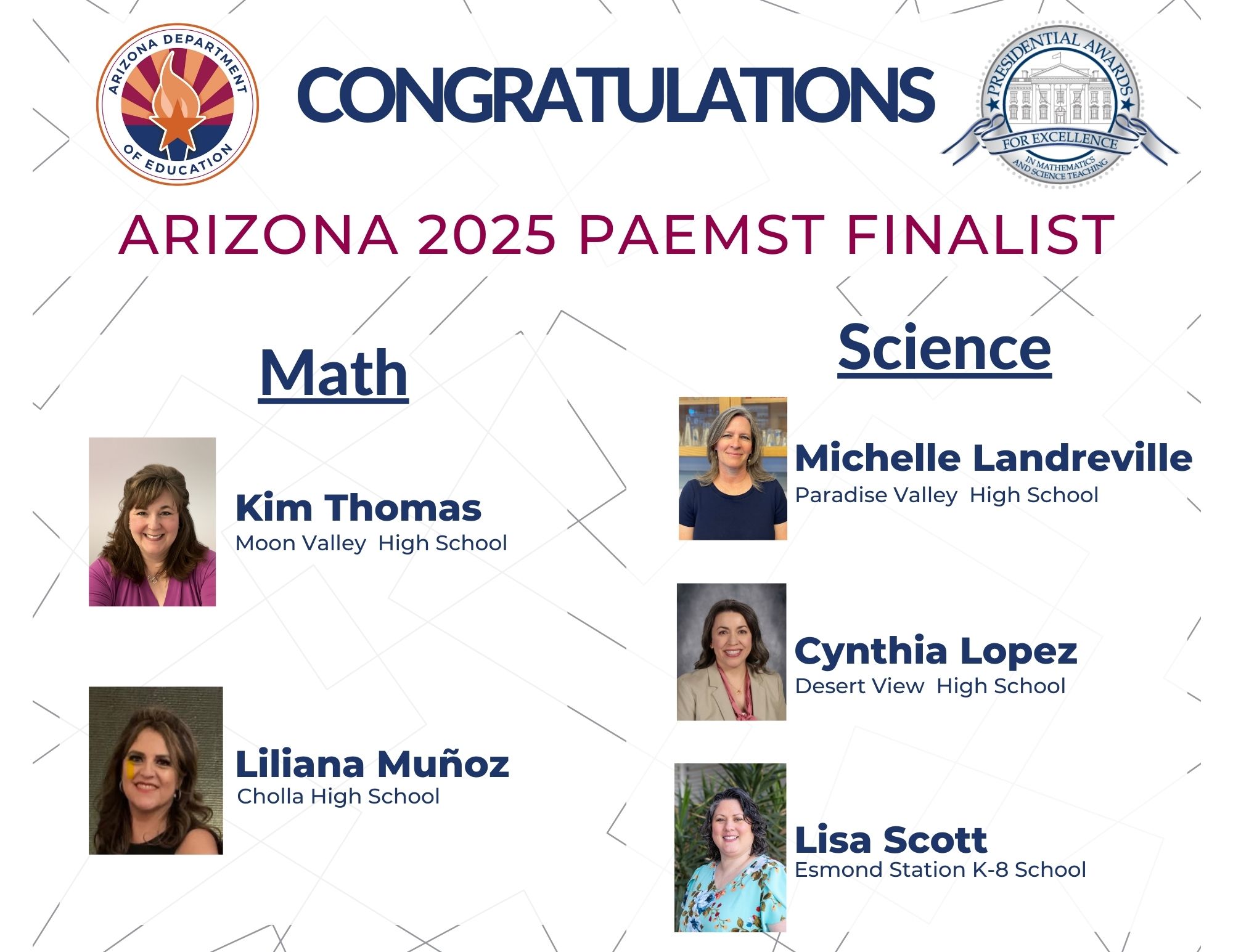 Presidential Awards for Excellence in Mathematics and Science Teaching