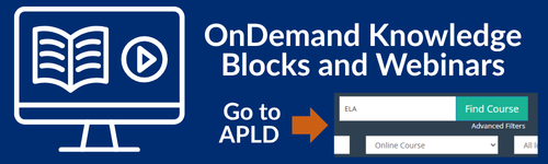 go to APLD and type ELA to find asynchronous courses