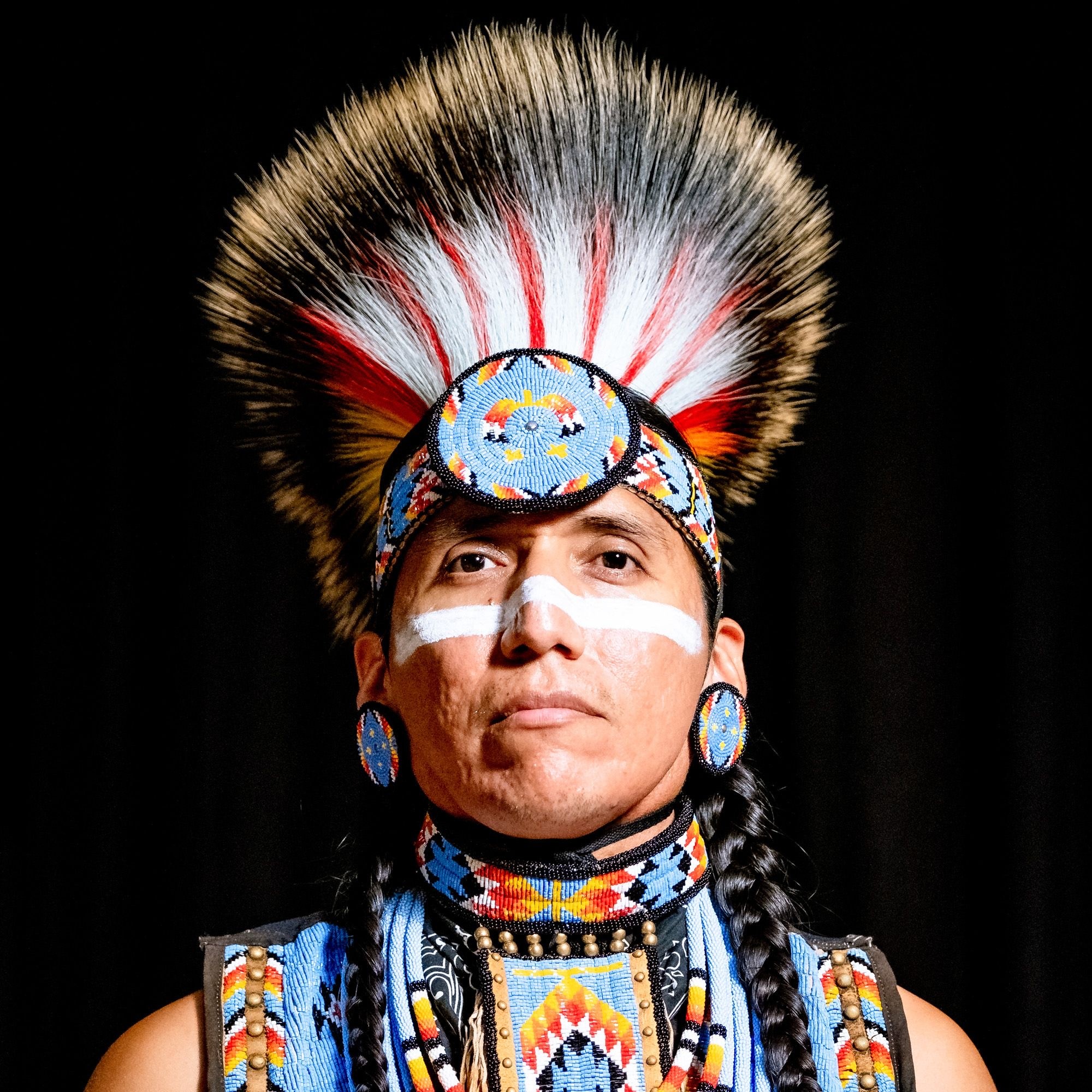 Headshot of Tony Duncan in traditional regalia 