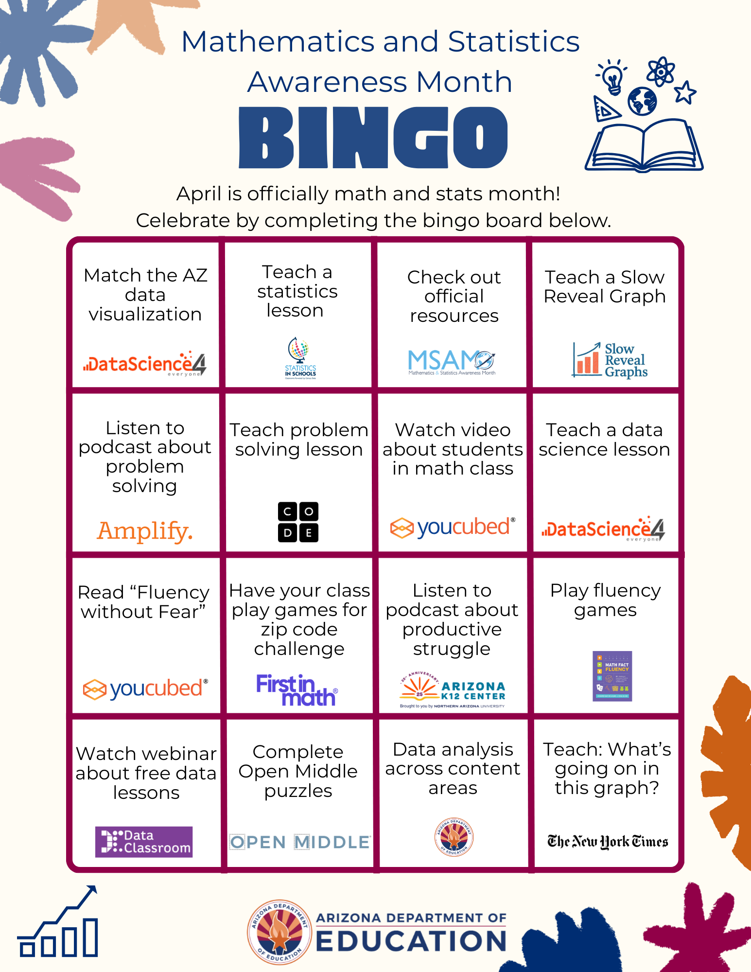 Math and State bing card