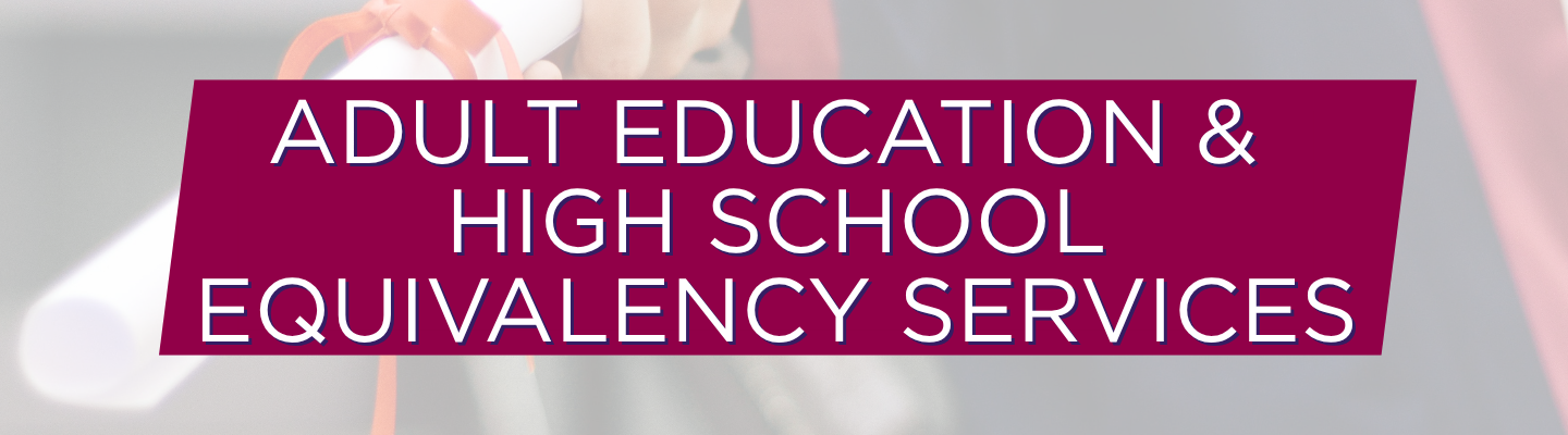 Adult Education Services Banner