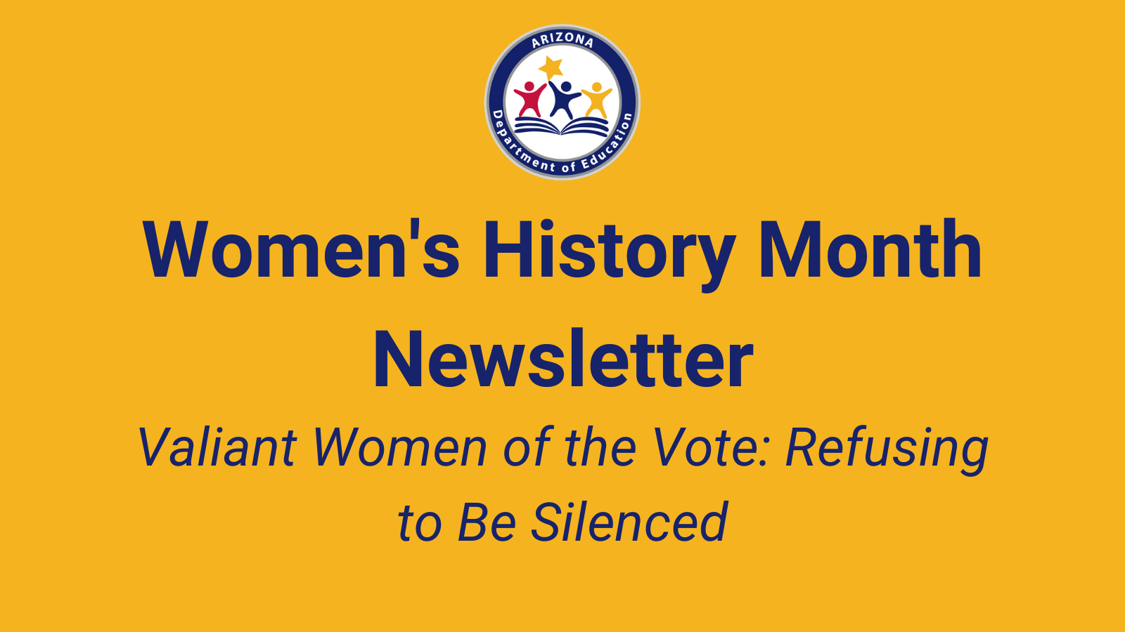 Women's History Month Newsletter #1
