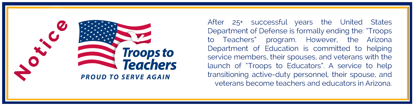 troops to educators 