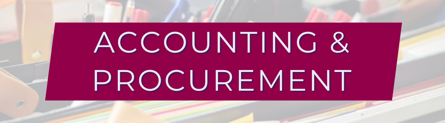 Accounting & Procurement Banner