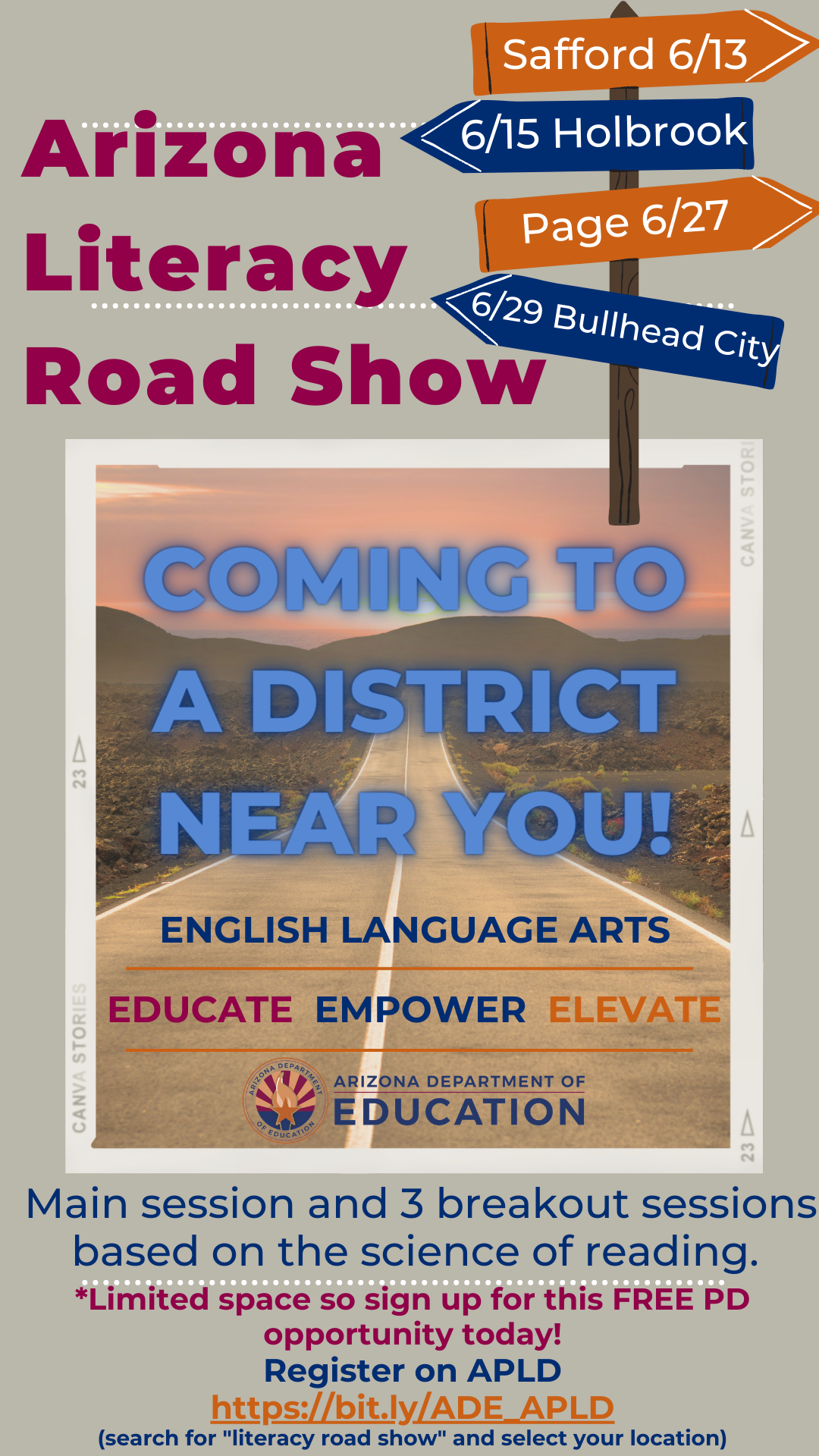 flyer for road show