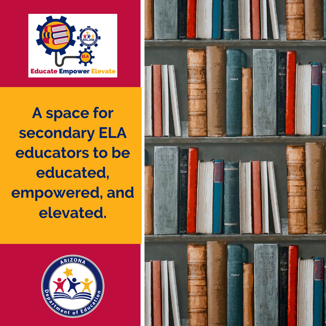 A space for secondary ELA educators to be educated, empowered, and elevated