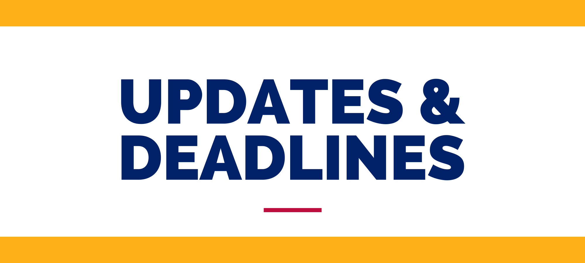 ESA Updates and Deadlines