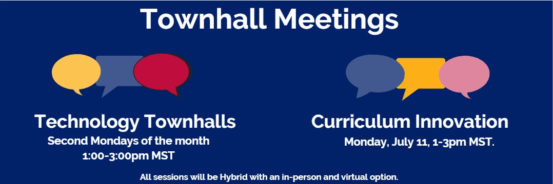 Academic and technology TownHall Meetings 