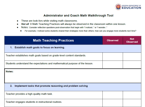 Administrator Coach Math Tool image