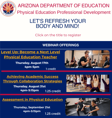 Image of PDF document for Physical Education Professional Development