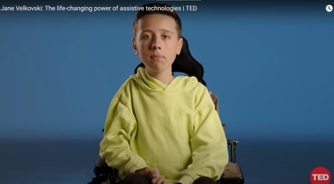 Young boy shares how assistive technology impacted his life
