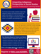 Integrating Indigenous Perspectives into Social Studies Professional Learning flyer photo